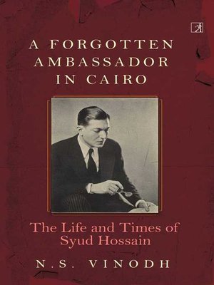 cover image of A Forgotten Ambassador in Cairo